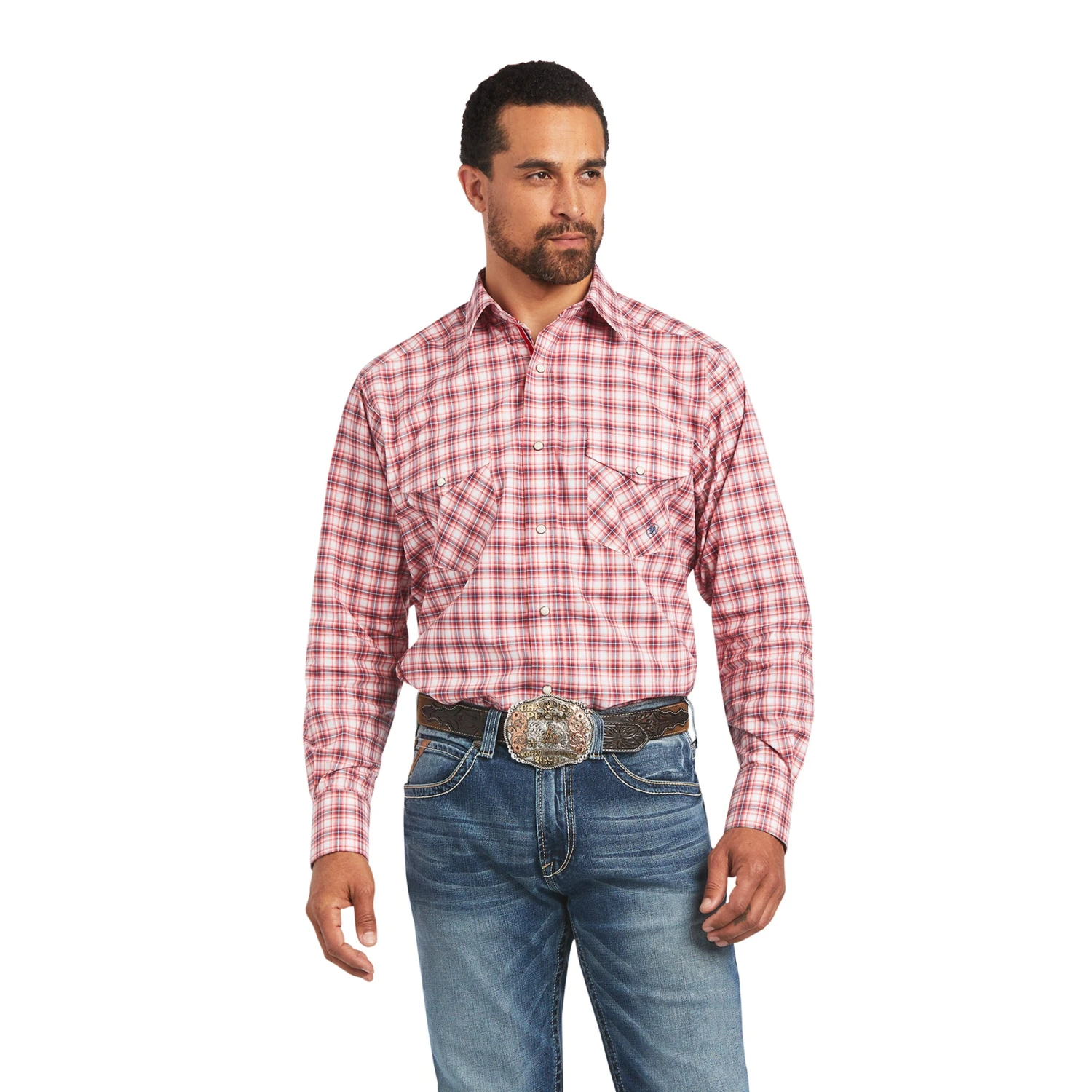 Ariat Men's Wrangler Pro Series Forrest Stretch Classic Fit Snap Front Shirt #10040549 4 Ariat Men's Wrangler Pro Series Forrest Stretch Classic Fit Snap Front Shirt #10040549 - Image 3