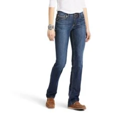 Women's Ariat R.E.A.L. Perfect Rise Analise Stackable Straight Leg Jean #10039603-C -Western Cowboy Equipment Store 8c16a4cf90887953da1a35d8ab65ba88