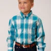 Boy's Roper Button Down Shirt #03-030-0378-4046 -Western Cowboy Equipment Store 8d0a1e92896458ee174201df97a5cb70
