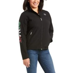 Women's Ariat Classic Team Mexico Softshell Water Resistant Jacket #10031428 7 Women's Ariat Classic Team Mexico Softshell Water Resistant Jacket #10031428 -Western Cowboy Equipment Store 8da1e86a21625ef0badcd15fff1fb91a