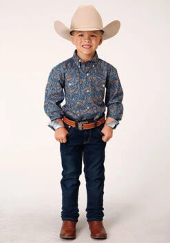 Boy's Roper Button Down Shirt #03-030-0325-4015 -Western Cowboy Equipment Store 8f14e64cf0abbc03d4095020061329f7