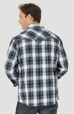 Men's Wrangler Rock 47 Snap Front Shirt #112317113 -Western Cowboy Equipment Store 967f3c56b6db13b3070a3d7350404068