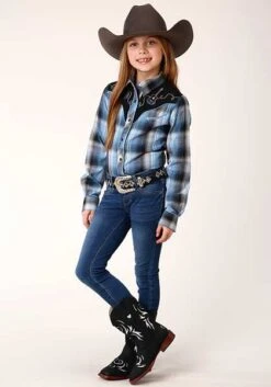 Girl's Roper Snap Front Shirt #01-080-0024-1000 -Western Cowboy Equipment Store 98c7aadf48cbd5695d8881bcd5ae2c14