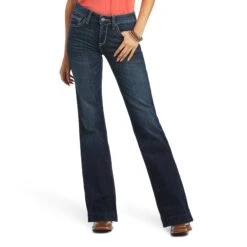 Women's Ariat Trouser Perfect Rise Aisha Wide Leg Jean #10040806 -Western Cowboy Equipment Store 9b36546f5c15702213f1fcfc46910f1c