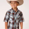 Boy's Roper Snap Front Shirt #03-031-0062-4030BR -Western Cowboy Equipment Store 9db61135eac86ce345af5c50bf67e3f4