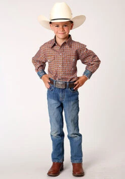 Boy's Roper Snap Front Shirt #03-030-0225-4014 -Western Cowboy Equipment Store 9e43963ac665efcf9d56a5ed4e40b1df