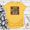 Women's Rebel Rose Aztec Sunflower Cross T-Shirt -Western Cowboy Equipment Store AztecCross