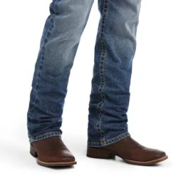 Men's Ariat M4 Low Rise Stretch Longspur Stackable Straight Leg Jean #10036879 -Western Cowboy Equipment Store F21 WEST MNS 10036879 detail01