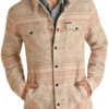 Men's Panhandle Taupe Aztec Shirt Jacket #RRMO92RZWN -Western Cowboy Equipment Store RRMO92RZWNZ 94510