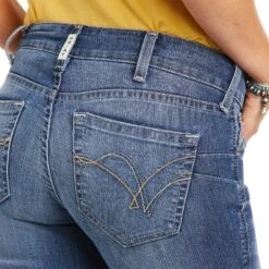 Women's Ariat R.E.A.L. Mid-Rise Samara Boot Cut Jean #10036086 -Western Cowboy Equipment Store S21 WMS WEST 10036086 detail01