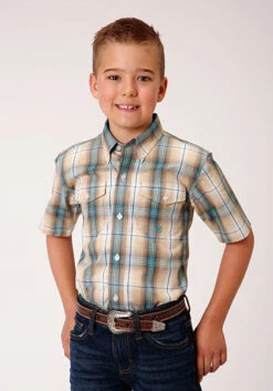 Boy's Roper Button Down Shirt #03-031-0378-4047