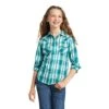 Girl's Ariat Blue Plaid Long Sleeve #10039509-C -Western Cowboy Equipment Store a5ad31c62830dc74e04aac72ae8bceb5