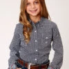 Girl's Roper Liberty Bell Snap Front Shirt #03-080-0225-4011 -Western Cowboy Equipment Store a79b653354e961ca12fbba9e019b7e3b