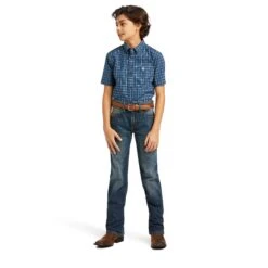 Boy's Ariat Pro Series Kyree Classic Fit Button Down Shirt #10039511 -Western Cowboy Equipment Store a95fedfddea7998a411cad99cb72a4e5