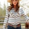 Women's Cruel Girl Snap Front Shirt #CTW7226014MUL -Western Cowboy Equipment Store a9eeb628b3001d2e0cc84f967e671f36