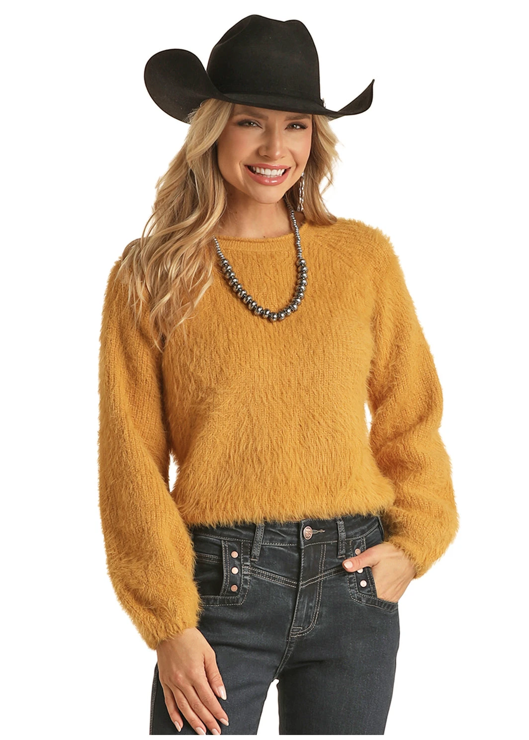 Women's Rock & Roll Cowgirl Sweater #RRWT32R042 3 Women's Rock & Roll Cowgirl Sweater #RRWT32R042