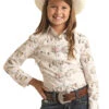 Girl's Rough Stock Snap Front Shirt #RSGSOSRZDE -Western Cowboy Equipment Store ac51f3ad9dbaa5d1facb21bc6467afba
