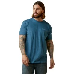 Men's Ariat Blue American Flag T-Shirt #10045279 -Western Cowboy Equipment Store af8b8df4097e00b450dfedcb7ed6dace