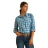 Women's Ariat Rebar Made Tough DuraStretch Button Down Work Shirt #10044347 -Western Cowboy Equipment Store b16c23f9a053030ffa406886605f0118
