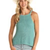 Women's Rock & Roll Cowgirl Knit Tank #RRWT20R18R -Western Cowboy Equipment Store b1cde85d4fe614758917fbc52b98e2dd