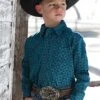 Boy's Cinch Snap Front Shirt #MTW7020089TEA -Western Cowboy Equipment Store bad9735103904ac846aa407b08acc2f2