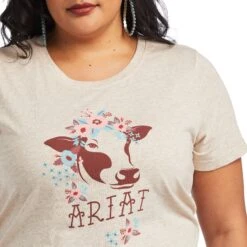 Women's Ariat REAL Moo T-Shirt #10040627X -Western Cowboy Equipment Store be0db566af3e5e2579680bc94d63b95e