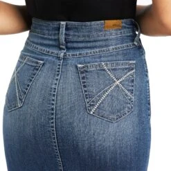 Women's Ariat Denim Skirt #10040577 -Western Cowboy Equipment Store c236d34710169493475455bc7599d520