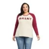 Women's Ariat REAL Logo Baseball T-Shirt #10042297X -Western Cowboy Equipment Store c3d985a7086978013be39a6b750ecaef