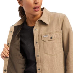 Women's Ariat Rebar Classic Canvas Shirt Jacket #10042088 -Western Cowboy Equipment Store c5016373b0cb54637a38fff33308ef1b
