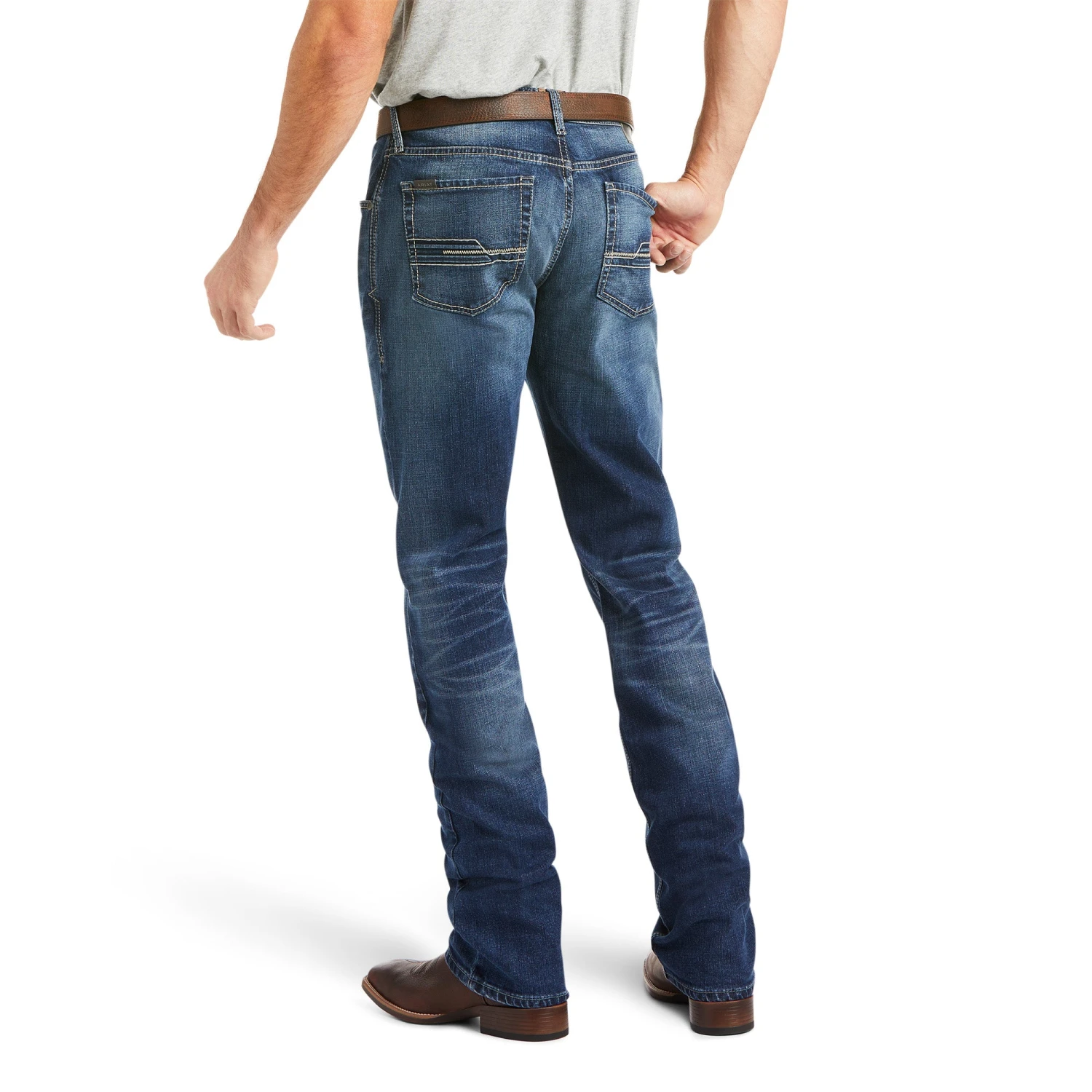 Men's Ariat M4 Low Rise Stretch 3D Clovis Stackable Straight Leg Jean #10037968 4 Men's Ariat M4 Low Rise Stretch 3D Clovis Stackable Straight Leg Jean #10037968 - Image 2