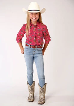 Girl's Roper Snap Front Shirt #03-080-0590-4033 -Western Cowboy Equipment Store c84a6bbe4c041b377720045dbdb5622e