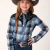 Girl's Roper Snap Front Shirt #01-080-0024-1000 -Western Cowboy Equipment Store d1e89282fb94bf5bbaae104835e3b5f6