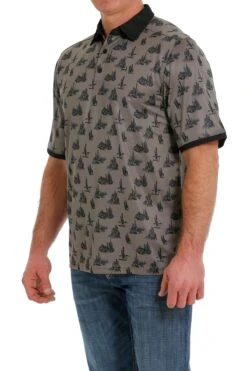 Men's Cinch Arenaflex Polo Shirt #MTK1841003 -Western Cowboy Equipment Store d81de8849dc23b59c11762feb7dd3491