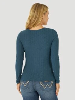 Women's Wrangler Knit Blouse #112317060 -Western Cowboy Equipment Store d8f60be6d0f7c4c51ed7d81f95c56bfc