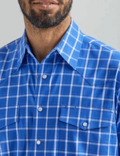 Men's Wrangler Wrinkle Resist Snap Front Shirt #112324664 -Western Cowboy Equipment Store dc4dfbadb0fc3a9005ec8cae1adf7374