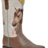 Women's Roper Cream With Horse Western Boot #09-021-9991-0120