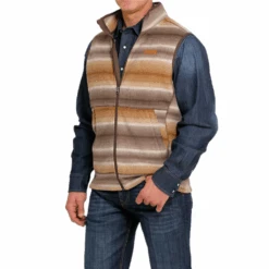 Men's Cinch Fleece Vest #MWV1585001BRN -Western Cowboy Equipment Store e0252b05f11b7792dde24f381d25d6aa