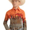 Boy's Panhandle Snap Front Shirt #PHBSOSR0MV -Western Cowboy Equipment Store e51093a2169384eac4b6f4a5814084d4