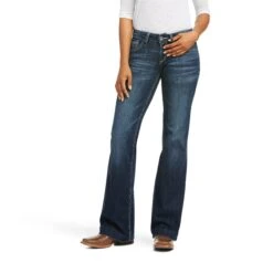 Women's Ariat Trouser Mid-Rise Melanie Wide Leg Jean #10037690-C -Western Cowboy Equipment Store e6d3947423295a1db8a7e7604b010356