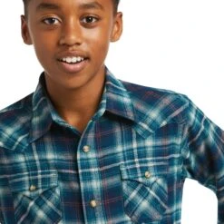 Boy's Ariat Hastings Retro Fit Snap Front Shirt #10038070 -Western Cowboy Equipment Store e92052343ec69747ad09e47cf4230a82