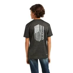 Boy's Ariat Charger Vertical Flag T-Shirt #10039584 -Western Cowboy Equipment Store e9f6b7115b7e611938d2b713f109f5be