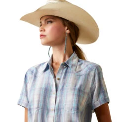Women's Ariat REAL Billie Jean Button Down Shirt #10045226 -Western Cowboy Equipment Store ea6a4a0c0a4d7159585995c40de87348