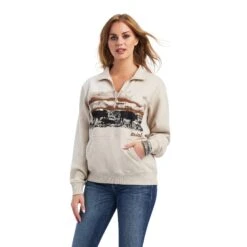Women's Ariat REAL Scenic 1/2 Zip Sweatshirt #10041811X