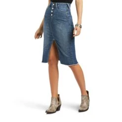 Women's Ariat Denim Skirt #10040577 -Western Cowboy Equipment Store f13e90b957358f6a748848a35b2480a0