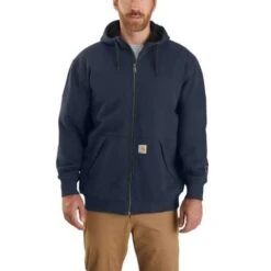Men's Carhartt Rain Defender Loose Fit Midweight Thermal-Lined Full-Zip Sweatshirt #104078 -Western Cowboy Equipment Store f6e23fbef27cadc2f0fb99d0b75b6b1d