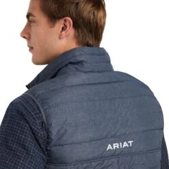 Men's Ariat Ideal Down Vest #10041372 -Western Cowboy Equipment Store f7a9299571d391e336377ead542e7889