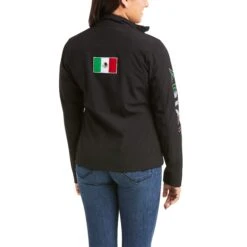 Women's Ariat Classic Team Mexico Softshell Water Resistant Jacket #10031428 6 Women's Ariat Classic Team Mexico Softshell Water Resistant Jacket #10031428 -Western Cowboy Equipment Store fa60b977718346589f023f16905aada5