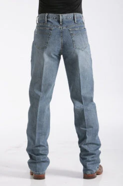 Men's Cinch Relaxed Fit White Label Jean #MB92834003 -Western Cowboy Equipment Store mb92834003 back 313 detail