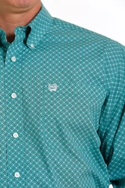 Men's Cinch Button Down Shirt #MTW1105583 -Western Cowboy Equipment Store mtw1105583 3 1912 detail