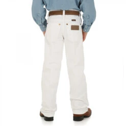 Boy's Wrangler Cowboy Cut Original Fit Jean #13MWBWI (8-16) -Western Cowboy Equipment Store ww ba 13MWBWI hr 2